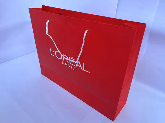 Printed FSC White Art Coated Paper Packaging Luxury Shopping Gift Bag